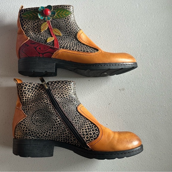 Socofy ankle leather women’s boots - Picture 1 of 9